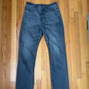 Madewell grey wash 90’s Straight jeans size 27